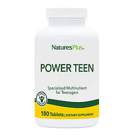 Мультивітаміни для Підлітків, Source of Life, Power Teen, Natures Plus, 180 таблеток
