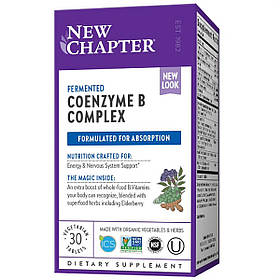 Коензим В-Комплексу, Coenzyme B Complex, New Chapter, 30 таблеток