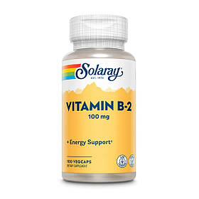 Вітамін B2, 100 Мг, Solaray, 100 капсул