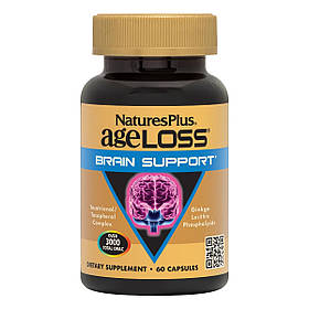 Комплекс Для Підтримки Мозку, AgeLoss Brain Support, Natures Plus, 60 капсул
