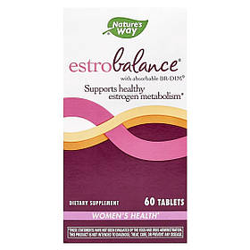Здоровий метаболізм естрогену з абсорбованим дііндолілметаном, EstroBalance with Absorbable BR-DIM, Nature's Way, 60 таблеток