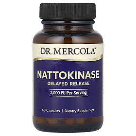 Наттокіназа, 2000 FU, Nattokinase, Dr. Mercola, 60 капсул