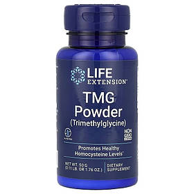 Триметилгліцин, ТМГ, 500 мг, TMG Powder (Trimethylglycine), Life Extension, 50 гр