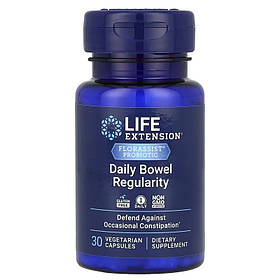 Пробіотик для регулярної роботи кишечника, 57,5 ​​мг, Florassist Probiotic, Life Extension, 30 вегетаріанських капсул