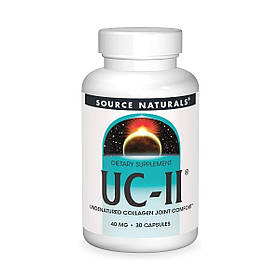 Колаген неденатурований тип II, 40 мг, UC-II, Source Naturals, 30 капсул