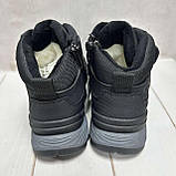 Зимові дитячі черевики Jong Golf на овчині водовідштовхуючі чорні 32-34, фото 5