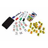 Дитячий двосторонній мольберт з аксесуарами, упакований у коробку, нефарбований, фото 3