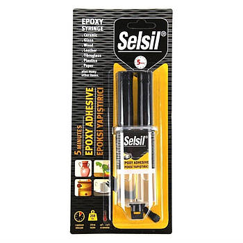 Клей 2-компонентний епоксидний SELSIL "5 хв" швидкодіючий 28 гр [12]