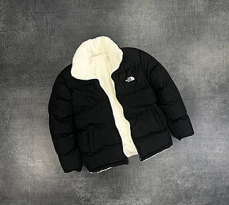 Двосторонній пуховик The North Face Black and White (маломерит)