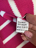Светр джемпер жіночий теплий у смужку стильний, фото 8