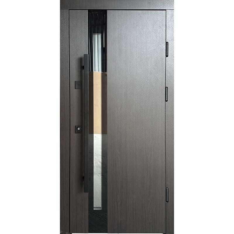 Вхідні двері Модена венге/біле дерево+ терморазрив вулиця, фото 1