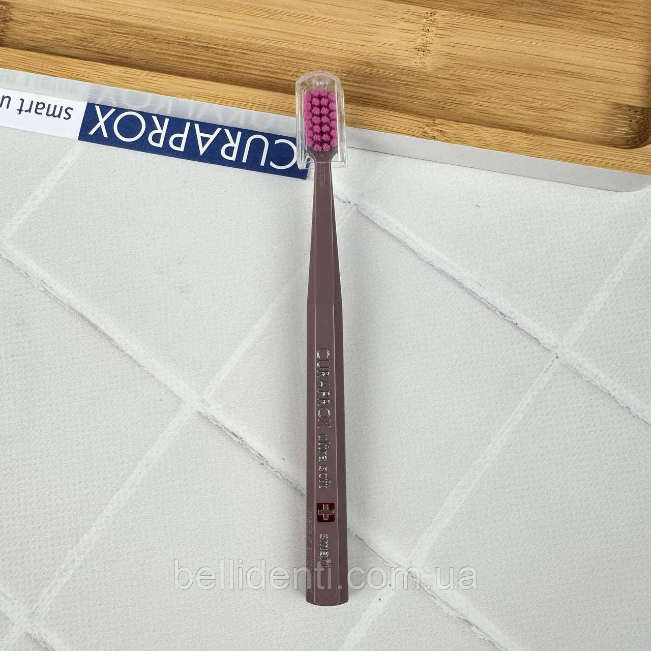 Зубна щітка Curaprox Smart CS 7600 від 5 до 12 років (коричнева/рожева), 1 шт