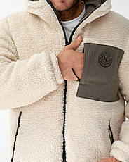 Чоловіча зимова куртка плюшева Stone Island двостороння тепла м'яка куртка Стон Айленд, фото 2