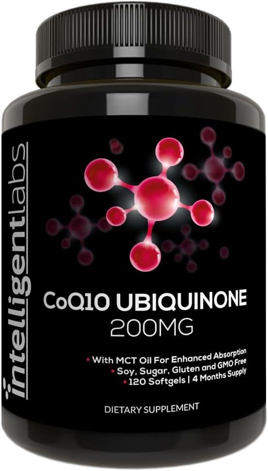 Intelligent Labs CoQ10 Ubiquinone / Коензим Ку10 убіхінон 200 мг 120 капсул