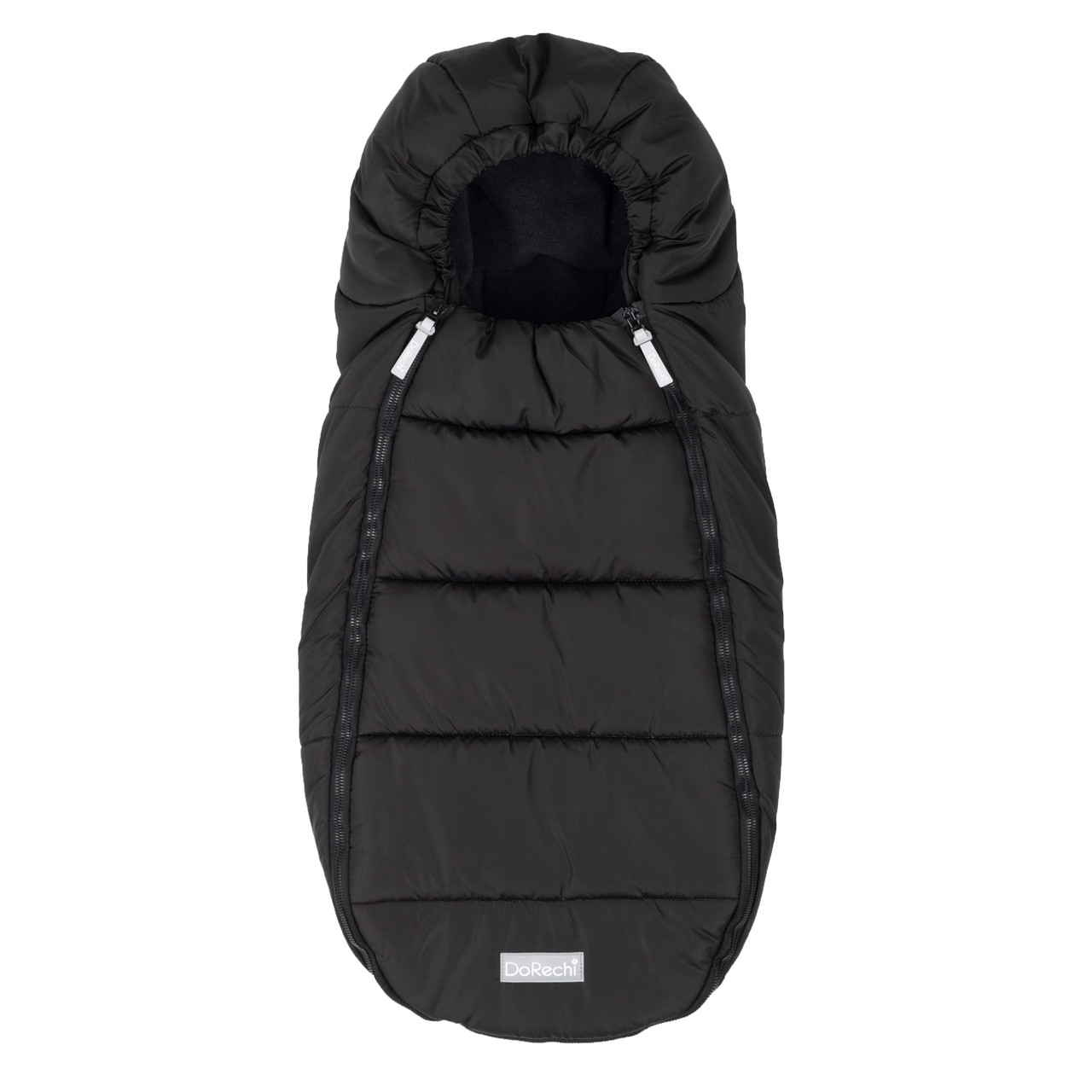 Дитячий зимовий конверт кокон на флісі з утеплювачем у візок коляску від 0 до 10 місяців Тренд Baby XS Чорний, фото 1