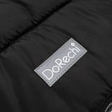 Дитячий зимовий конверт кокон на флісі з утеплювачем у візок коляску від 0 до 10 місяців Тренд Baby XS Чорний, фото 5