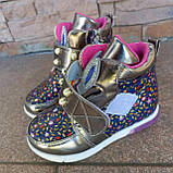 Черевики дитячі з вушками на липучці і блискавки, СВІТЯТЬСЯ НА П'ЯТІ, фото 4