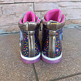 Черевики дитячі з вушками на липучці і блискавки, СВІТЯТЬСЯ НА П'ЯТІ, фото 6