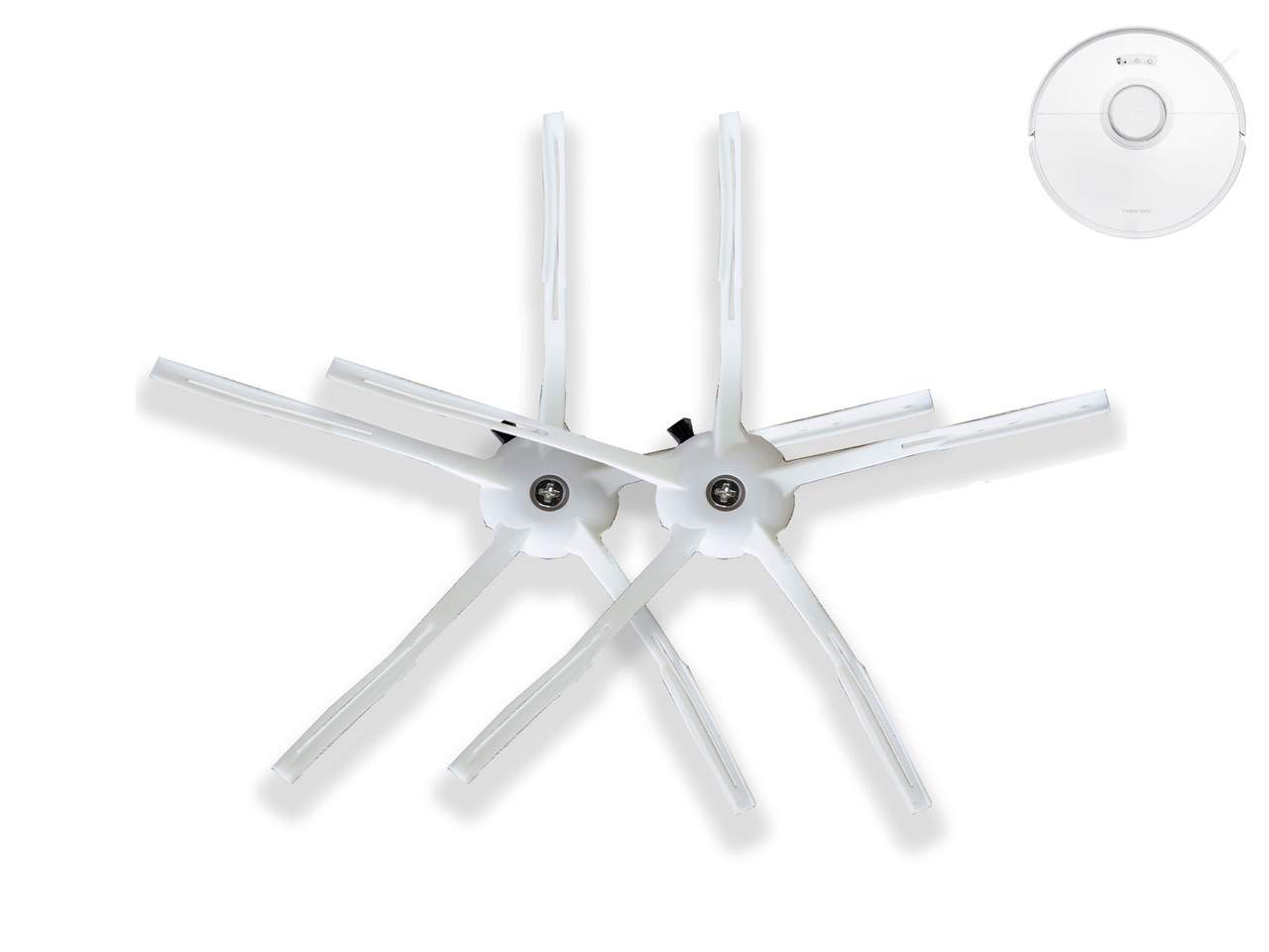 Набір силіконових бічних щіток (2 шт.) для Roborock Q7 / Q7+ / Q7 Max / Q7 Max+, фото 1