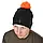 Шапка Fox Collection Booble Hat - Black/Orange, фото 2