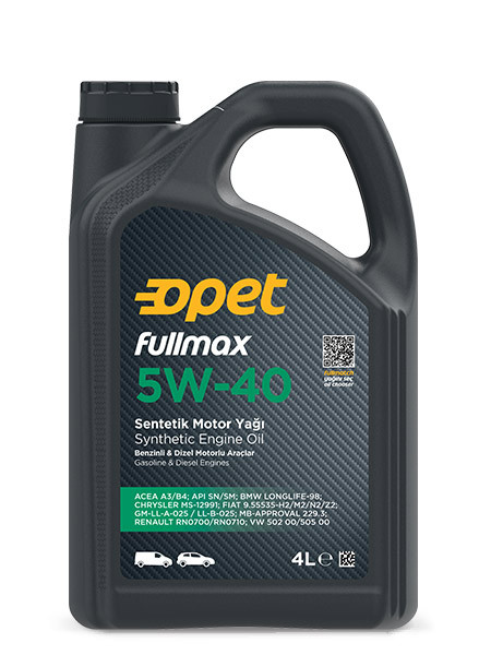 Олива OPET FULLMAX 5W-40 SN 4л, фото 1