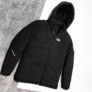Зимова куртка The North Face 700 чорна (рефлектив)