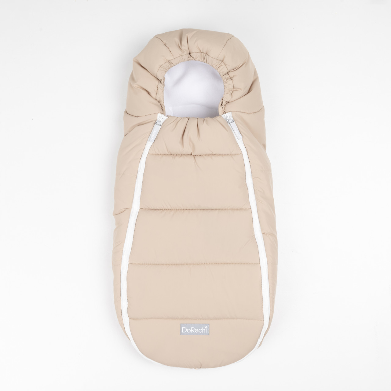 Дитячий зимовий конверт кокон на флісі з утеплювачем у візок коляску від 0 до 10 місяців Тренд Baby XS Лате Беж, фото 1