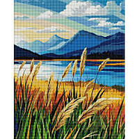 Алмазна мозаїка "Гірський пейзаж" 40*50см