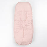 Дитячий зимовий конверт кокон на флісі з утеплювачем у візок коляску від 0 до 10 місяців Тренд Baby XS Рожевий, фото 2