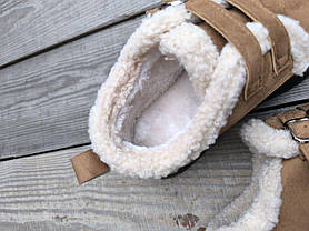 Уги короткі РУДІ CAMEL з ремінцями на високій підошві з утепленою устілкою жіночі, фото 5