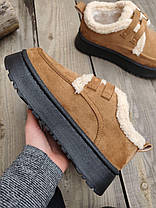 Уги короткі РУДІ CAMEL з ремінцями на високій підошві з утепленою устілкою жіночі, фото 3