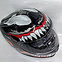Мото Шолом Venom gloss + окуляри, фото 3