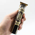 Акумуляторна машинка для стрижки волосся + 3 насадки, від USB, CB-935 / Триммер для стрижки / Чоловічий триммер для бороди, фото 4