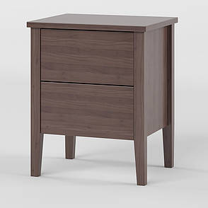 Тумба приліжкова з натурального дерева Mebigrand Балі 2 51х66х41 см Горіх темний (MBG-21421), фото 2