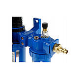 Пневматичний фільтр-регулятор з манометром і маслянкою 1/2" 10 бар / 150 PSI Vorfal V02006, фото 4