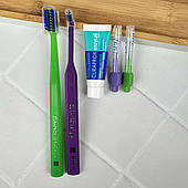 Набір для брекетів (щітка 1009, щітка Curaprox Ortho, паста 10 мл, 2 йоржика), синій/фіолетовий