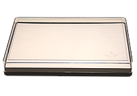 Подставка фирменная с надписью Xuping под кольца «Планшет пластиковый с крышкой отдельные секции 120шт» черная ДШВ-29,5х20,5х4см