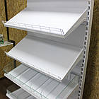 Стелаж для кондитерських виробів 1900х950 мм ТИП 4, приставний стелаж торговий, стелаж для спецій, стелаж зі скляними відділами, фото 8