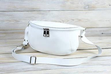 Чоловіча сумка Рей з натуральної шкіри колір Білий