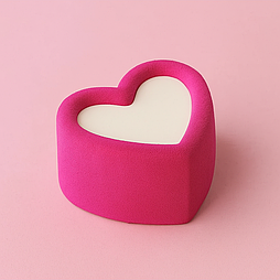 Силіконова форма для мусового бенто торту “Серце”, 11х9,5 см