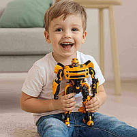 Трансформер Бамблбі 27 см — жовтий робот-автомобіль 611-15A, фото 7