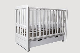 Ліжко дитяче з маятником та шухлядою Дубик-М Lux білий