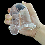 Прозорий фалоімітатор 20 см, Реалістичний штучний член на присосці, Вагінальний стимулятор, Інтимні іграшки, фото 7