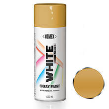 Спрей фарба Металік Domex White Line. 400 мл Світло-золотий 136