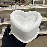 Силіконова форма для мусового бенто торту “Серце”, 11х9,5 см, фото 3