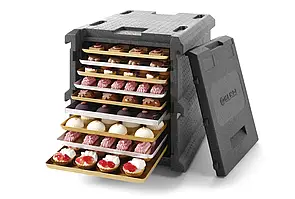 Термоконтейнер Profi Line 9x 600x400 мм фронтального завантаження, HENDI, Profi Line, 128л,707685