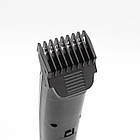 Акумуляторна машинка для стрижки волосся + насадка, SURKER SK-736 / Бездротовий триммер для бороди / Тример чоловічий для стрижки, фото 3