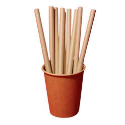 Соломка для коктейлів L крафт 100 штук d1 см довжина 19,5 см паперовий (197776)