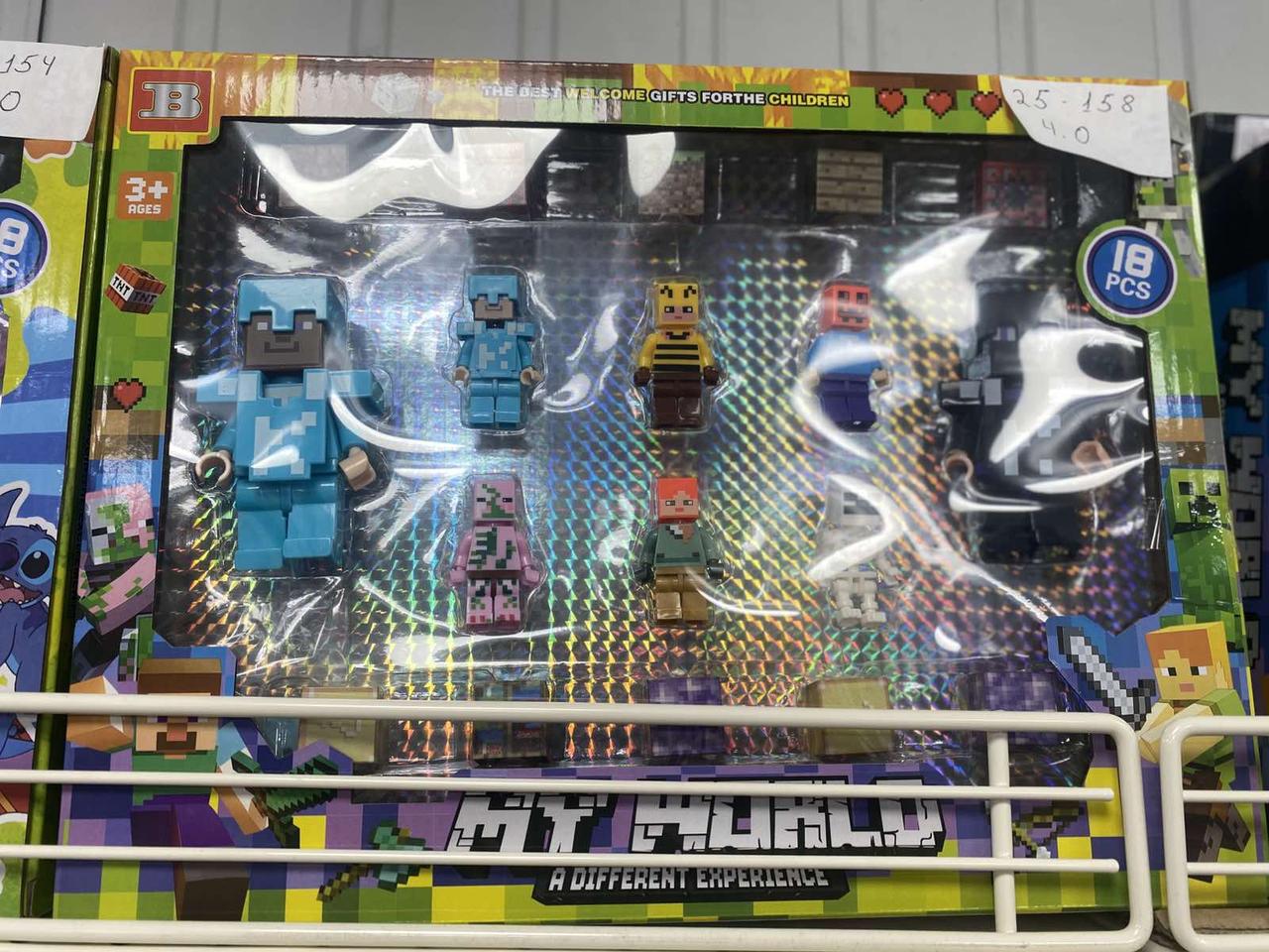 Набір ігрових колекційних фігурок ( Майнкрафт ) 18 штук, фото 1