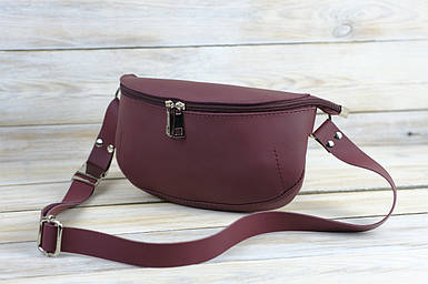 Чоловіча сумка Рей з натуральної шкіри колір Бордо